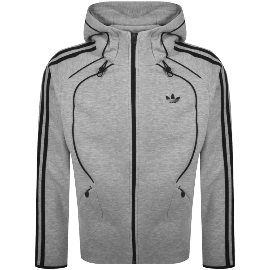 adidas Originals Spacer Full Zip Hoodie Grey | Mainline Menswear us